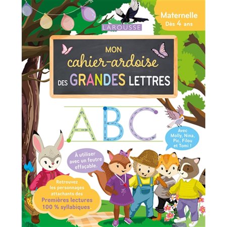 Mon cahier-ardoise des grandes lettres