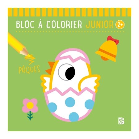 Bloc à colorier junior 2+ : Pâques