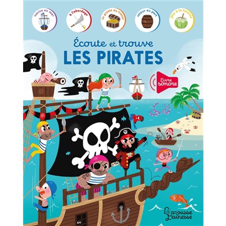 Ecoute et trouve les pirates, Livre sonore