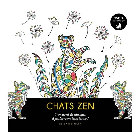 Chats zen, Happy coloriage