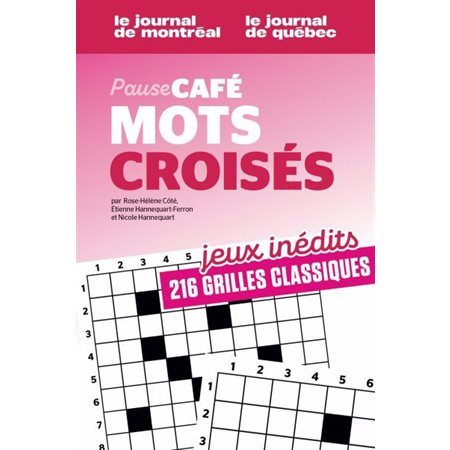 Pause café Mots croisés