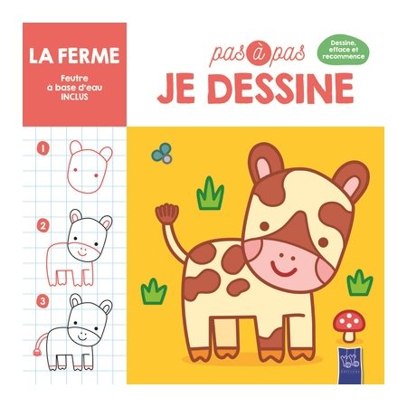 Pas à pas, je dessine, La ferme