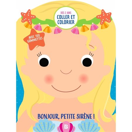 Collet et colorier, Bonjour petite sirène!