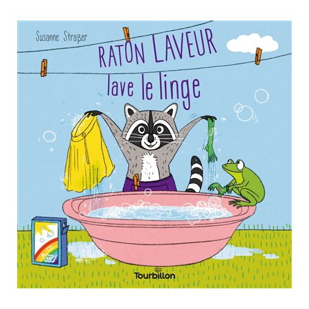 Raton laveur lave le linge