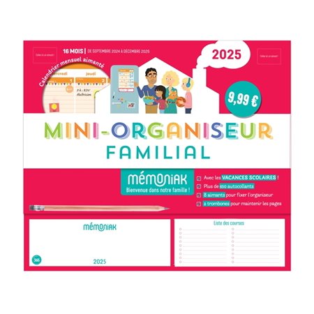 Mini-organiseur familial 2025