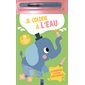 Je colorie à l'eau, l'éléphant