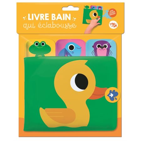 Canard : livre bain qui éclabousse