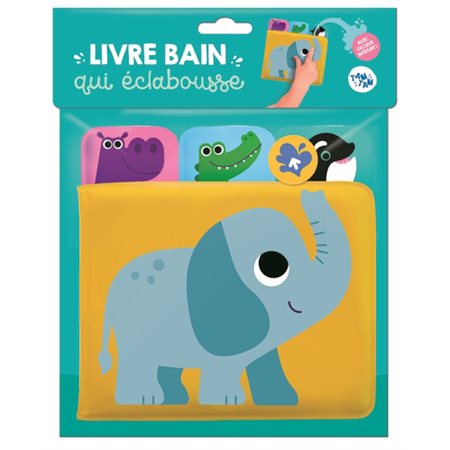 Eléphant : livre bain qui éclabousse