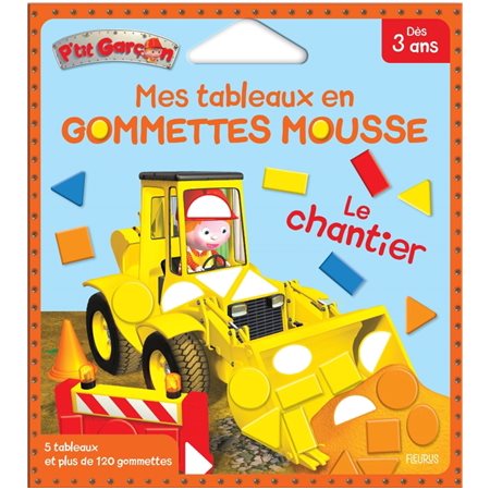 Le chantier : mes tableaux en gommettes mousse