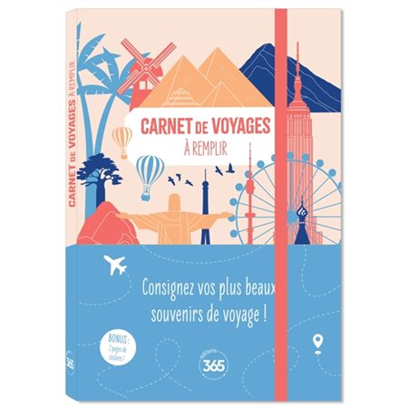 Carnet de voyages à remplir