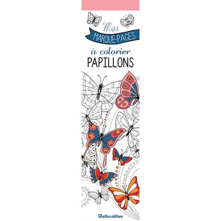 Papillons, Mes marque-pages à colorier