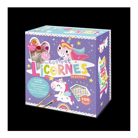 Mon coffret licornes à peindre