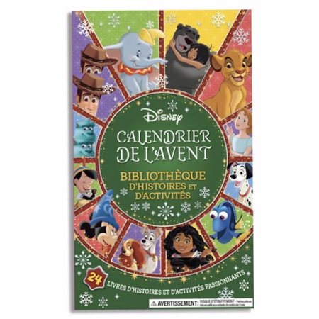 Disney - Calendrier de l'Avent : Bibliothèque d’histoires et d’activités