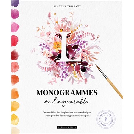 Monogrammes à l'aquarelle