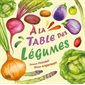 À la table avec des légumes