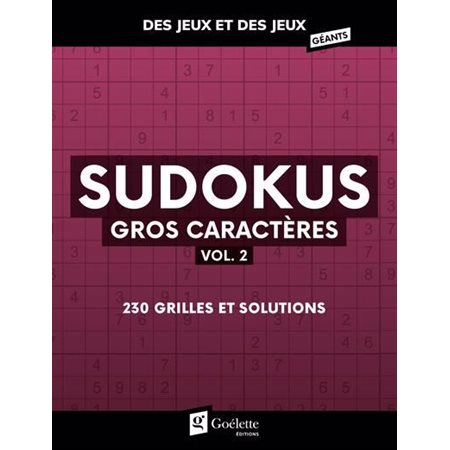 Sudokus gros caractères #2