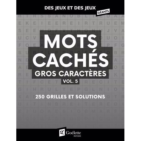 Mots cachés gros caractères #5