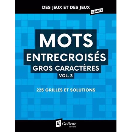 Mots entrecroisés : Gros caractères #3