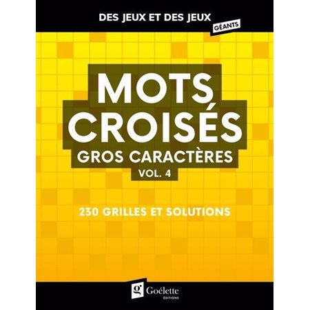 Mots croisés : Gros caractères #4