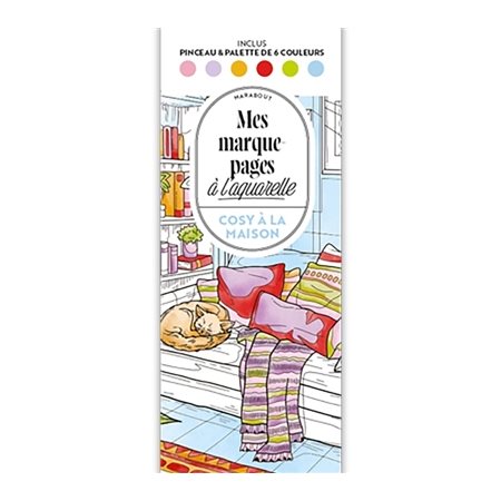 Mes marque-pages à l'aquarelle : Cosy à la maison