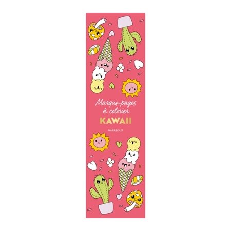 Marque-pages à colorier : Kawaii