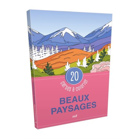 Beaux paysages : 20 cartes à colorier
