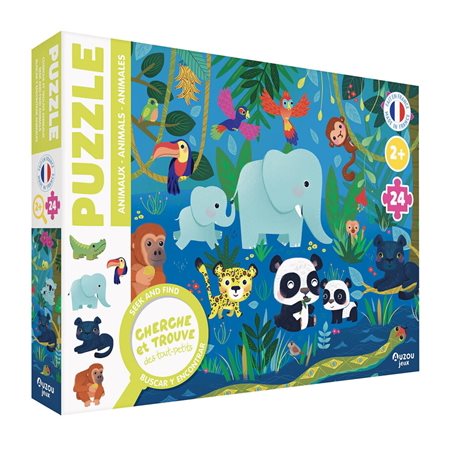 Puzzle cherche et trouve : Les animaux
