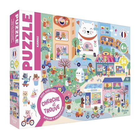 Puzzle cherche et trouve : kawaii