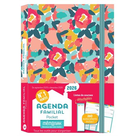 Agenda familial pocket Mémoniak 2026