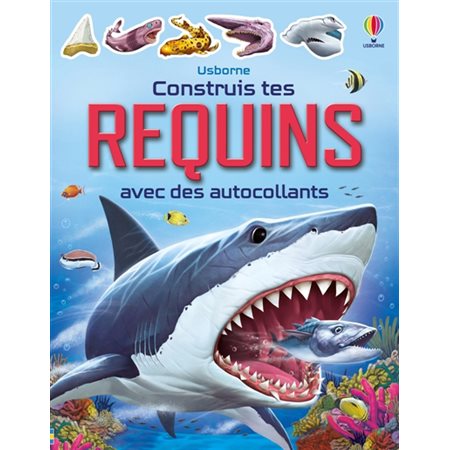 Construis tes requins avec des autocollants