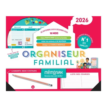 Organiseur familial Mémoniak 2026