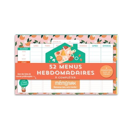 52 menus hebdomadaires