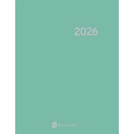 Agenda hebdomadaire 2026 : Turquoise