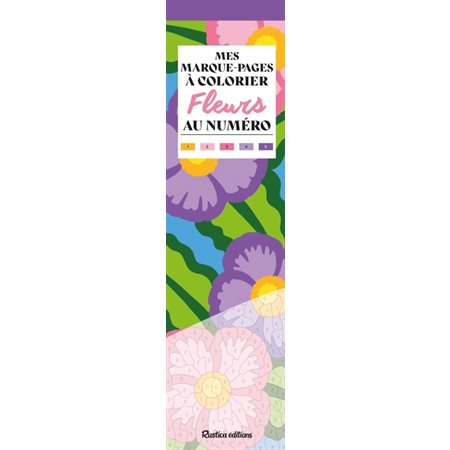 Fleurs : mes marque-pages à colorier au numéro
