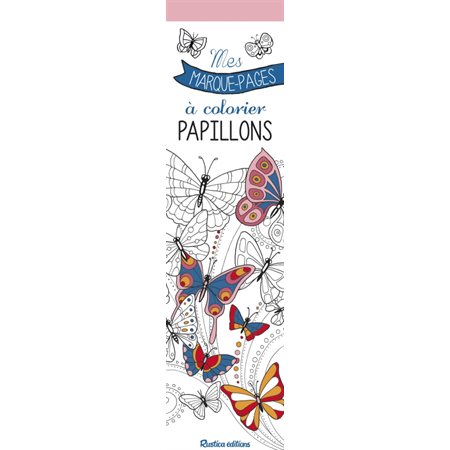 Papillons : mes marque-pages à colorier