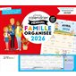 Grand calendrier mensuel : Famille organisée 2025-2026