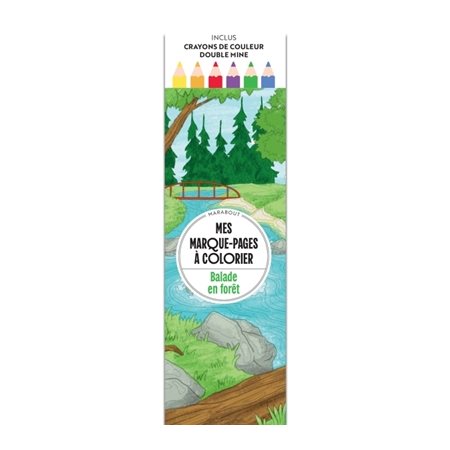 Mes marque-pages à colorier : Balade en forêt