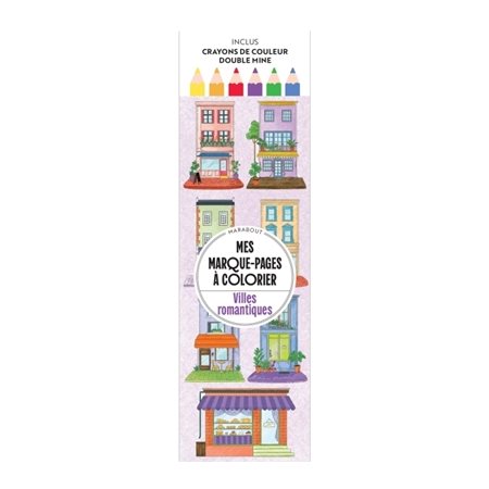 Mes marque-pages à colorier : Villes romantiques
