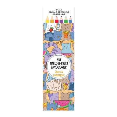 Mes marque-pages à colorier : Chats et compagnie