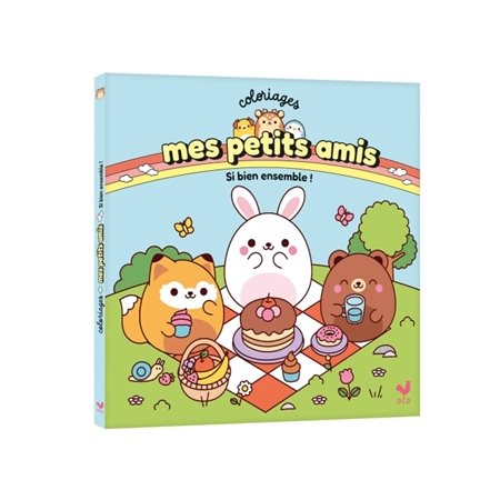 Coloriage, Mes petits amis : Si bien ensemble !