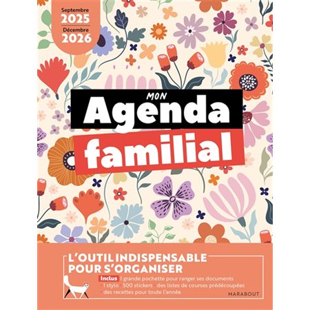 Mon agenda familial : septembre 2025-décembre 2026