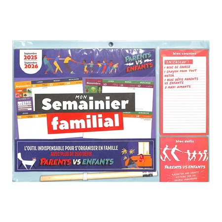 Mon semainier familial : septembre 2025-septembre 2026