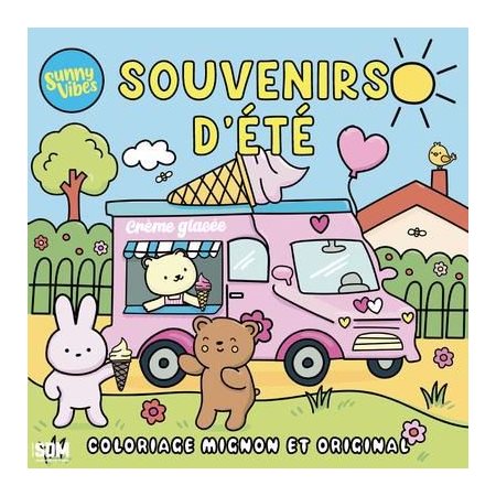 Coloriage mignon et original : Souvenirs d'été