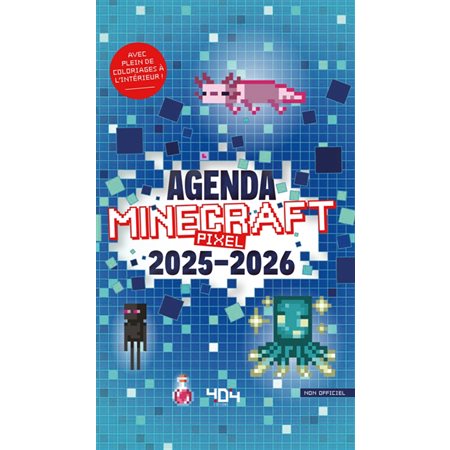 Agenda Minecraft Pixels 2025-2026