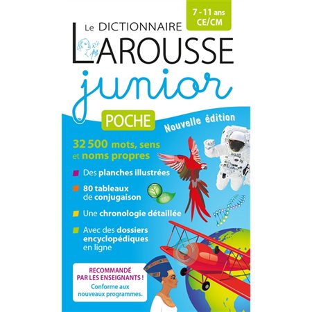 Le dictionnaire Larousse junior poche, 7-11 ans, CE-CM