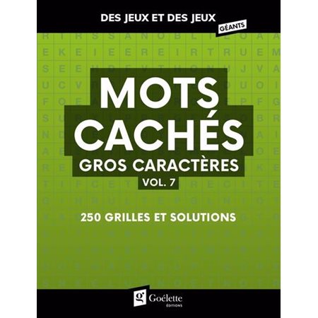Mots cachés gros caractères vol. 7