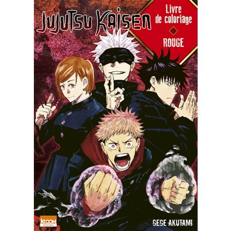 Livre de coloriage Rouge : Jujutsu Kaisen