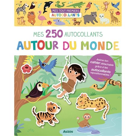 250 autocollants autour du monde