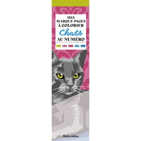 Mes marque-pages à colorier au numéro : Chats