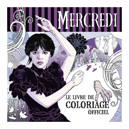 Mercredi : le livre de coloriage officiel